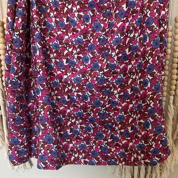 NWT J.Crew Afternoon Linen Dress in Berry Floral L - Picture 3 of 8